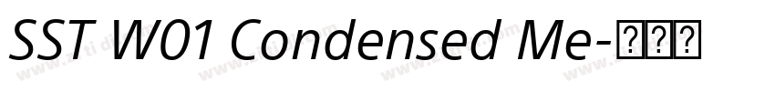 SST W01 Condensed Me字体转换